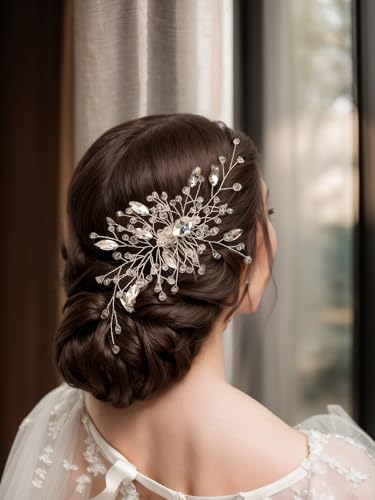 Peine de Cristal Vintage para Novia y Dama de Honor miniatura 6