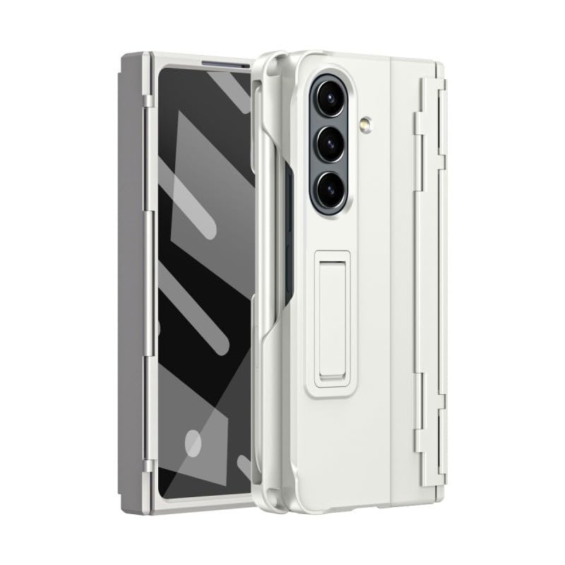 Coque Samsung Galaxy Z Fold 8 Ultra blanc étui charnière intégrale verre avant et support