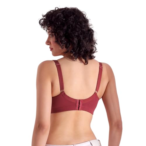 Image of Kalyani Chase Double Layered Cups Center Lace Full Coverage Seamless Bra