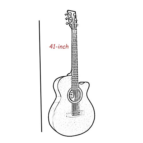 DYB Guitare Acoustique Guitare Classique 41 Pouces Guitare biseautée à la Main Exercice de débutant Kit de Guitare… - Les Beatles, Paul McCartney, John Lennon, RIngo Starr, George Harrison DYB Guitare Acoustique Guitare Classique 41 Pouces Guitare biseautée à la Main Exercice de débutant Kit de Guitare… – Image 8