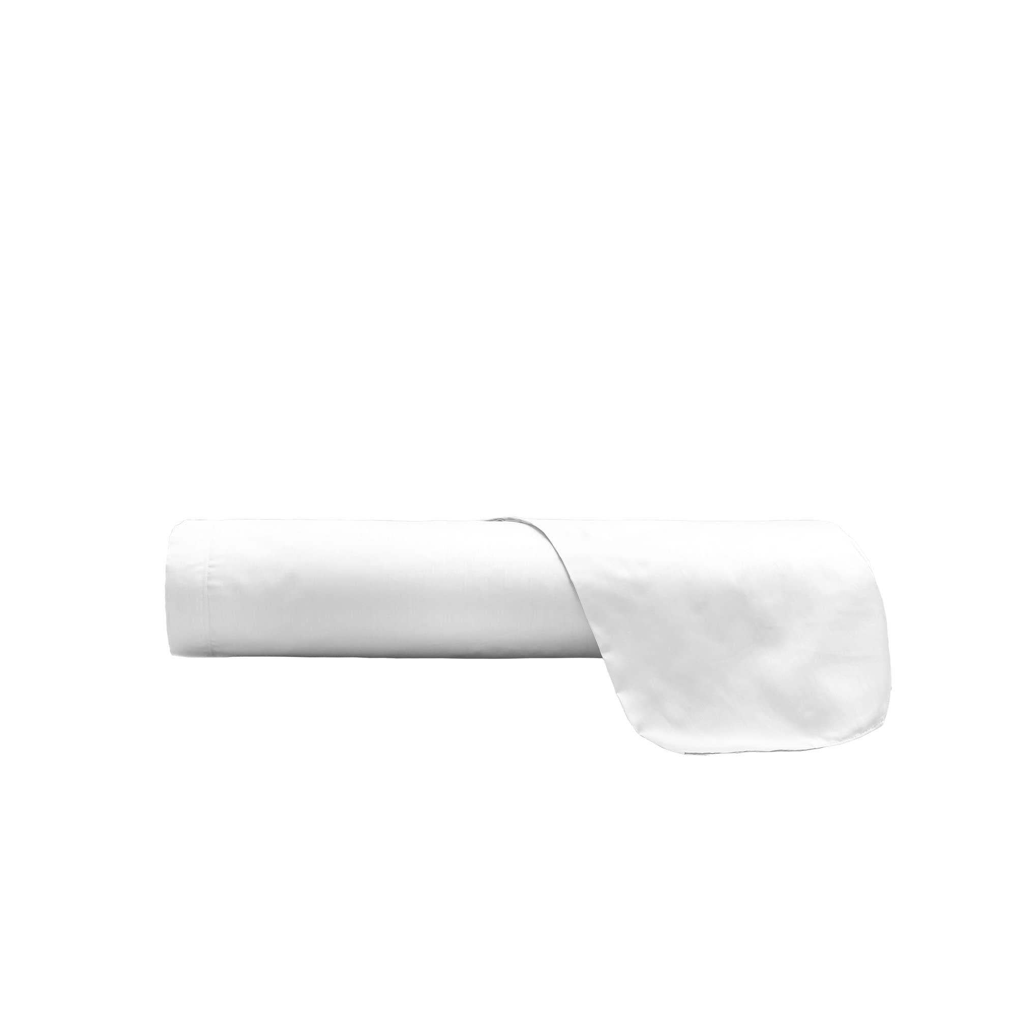 MAX COLOR Top Sheet, 100% Cotton, Plain, White, Single 150 x 300 cm, Singolo 150x300cm - Image 3