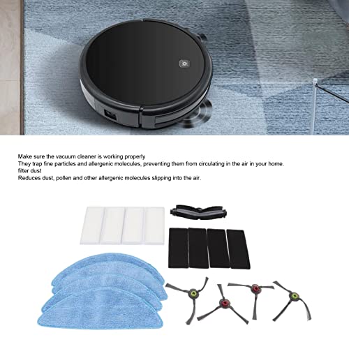 AMONIDA Kit de acessórios de aspirador de pó robô para Yeedi K680 Acessórios Escova K600 Panos de fi