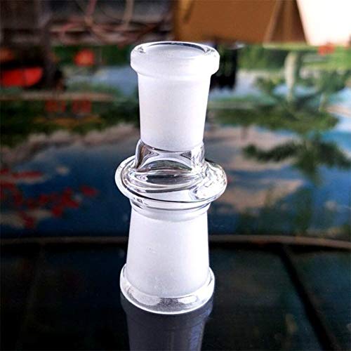 wonbest Glasanschlussadapter für Wasser-Bong, Glas-Bong-Zubehör Teile 10/14 / 18MM Stecker-Buchse-Typ (10/14 mm Female)