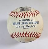 2021 Toronto Jays Marlins Game Used Baseball Tim Mayza Jorge Alfaro Foul - Game Used Baseballs