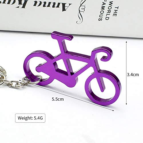 Sleutelhanger flesopener sleutelhanger fiets mini flesopener grappig flesopener leuk cadeau fietsmodel flesopener… - Afbeelding 8