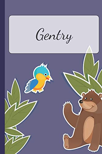 Gentry: Personalized Notebooks • Sketchbook for Kids with Name Tag • Drawing for Beginners with 110 Dot Grid Pages • 6x9 / A5 size Name Notebook • ... Personal Gift • Planner and Journal for kids image 3
