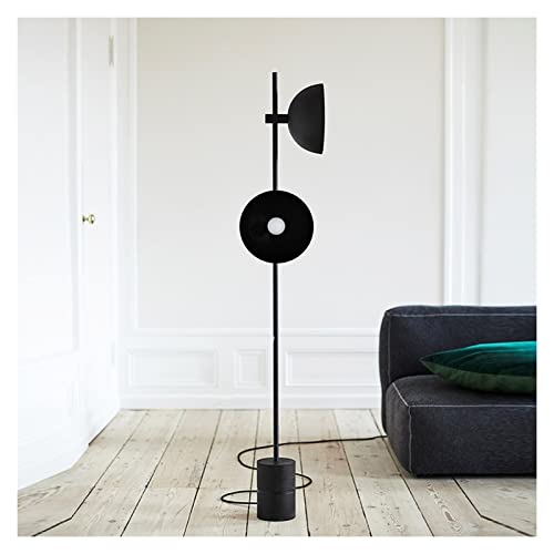 Lámpara de pie retro negra para sala de estar y dormitorio vertical simple 4