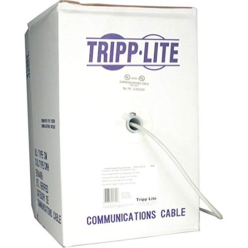 Tripp Lite Cat5e 350MHz Bulk Stranded-Core PVC Cable - Gray, 1000-ft.