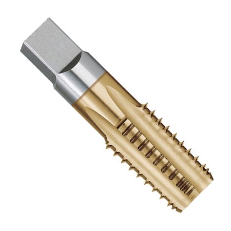 Kodiak Cutting Tools KCT212476 USA Made 1/8-27 NPTF Interrupted Dryseal Thread Pipe Threading Tap, Ground Threads, High Speed Steel, 5 Flute.4375 Shank, 3/4 Thread Length, 2-1/8 Overall Length