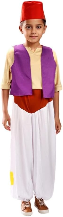 Dressy Daisy Arab Prince Costume Boys 4T-11 Arabian Nights Dress Up Outfit Set for Kids Cosplay Halloween Party