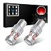 SiriusLED Compact 1157 7528 Red LED for Car Tail Brake Light Bulb Full aluminum alloy body small size Pack of 2