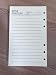 50 Sheets A5 Size 6-Holes Papers Refill For Notebook Planner Journal Dairy (White Lined)
