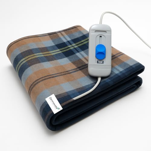 Image of Superior ISO Certified & ZED Certified Electric Under Blanket | Bed Warmer with Multiple Heat Controls (Body, Foot, High, Low) | Shock Proof | Single Bed Size (150cmx80cm) |10 Year Warranty