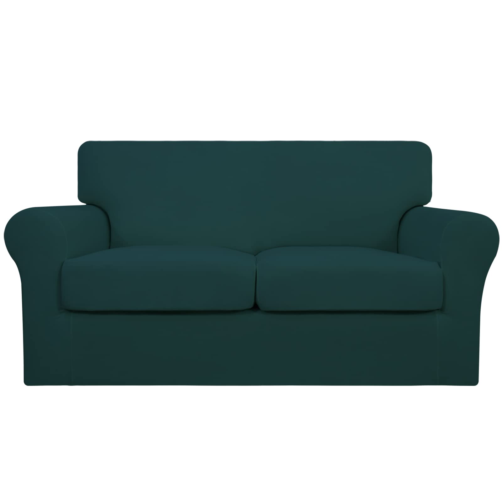 Easy-Going 3 Pieces Stretch Soft Couch Cover for Dogs, Washable Sofa Slipcover for 2 Separate Cushion Couch