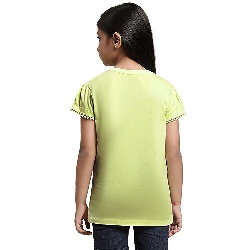 Image of Kidsville Girl's Printed Regular Fit T-Shirt