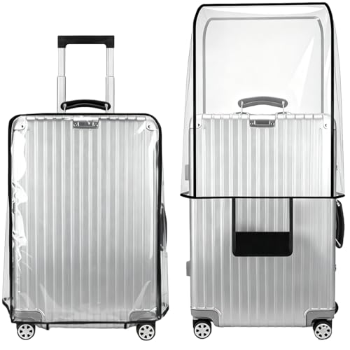 T Tersely Premium PVC Luggage Protector 71cm/28 - Waterproof Dustproof & Anti-Scratch Suitcase Covers for Travel Check-in Luggage Protection Rainy Days & Dirt-Resistant