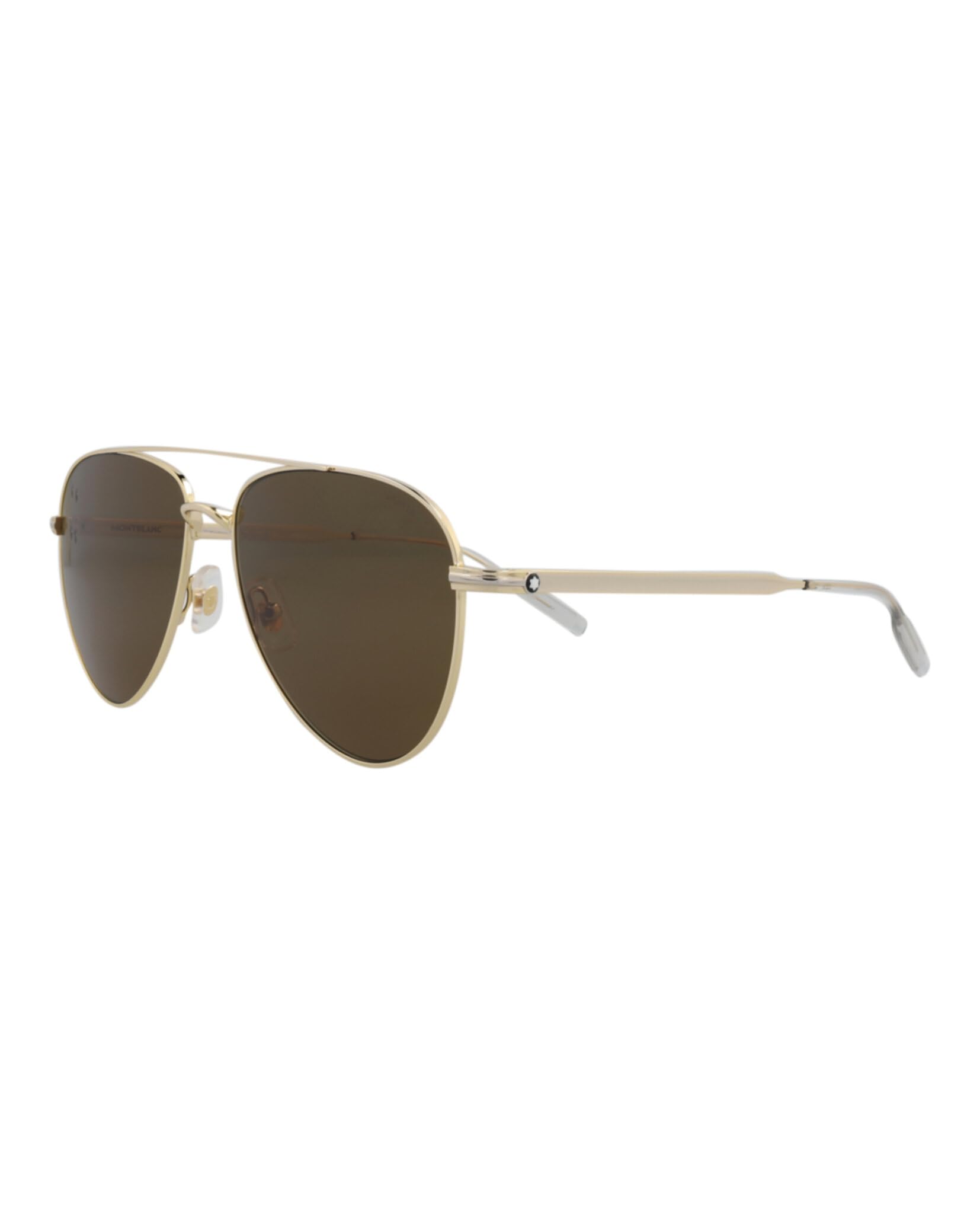 Montblanc MB0235S Sunglass Man Metal Okulary, Męskie, Wielobarwne, Jeden Rozmiar