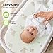 2-Pack Organic Bassinet Sheets for Girls, Boys - 100% Cotton Bassinet Mattress Sheets Compatible with Halo Bassinest Swivel Sleeper, Graco, Baby Delight, Chicco, Unisex Fitted Bassinet Sheets (Elly)