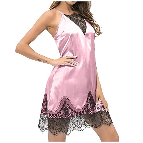 Chemise de nuit en soie satinée et broderies de lingerie érotique