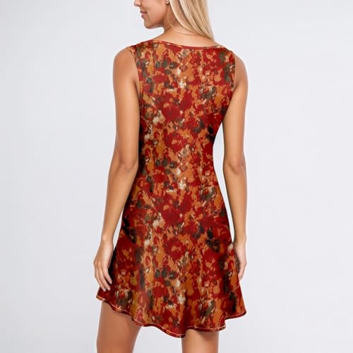 Mini robe d'été décontractée à boutons et coupe ample et fluide confortable