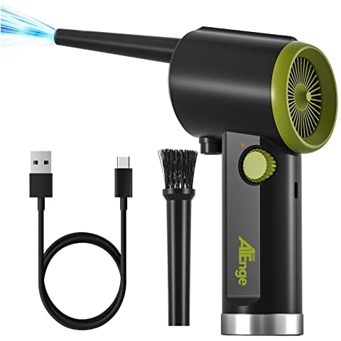 Compressed Air Duster, 41000 RPM Electric Air Duster, Handheld Cordless Air Duster, Rechargeable Air Cans, Portable Air Blower, Type-C Fast Charge, for Computer, Keyboard, Car, Pet House Cover