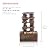 Alpine Corporation TT8002 Indoor/Outdoor Tabletop Stacked Rocks Eternity Fountain, Modern Rocks Tabletop Fountain 12", Brown
