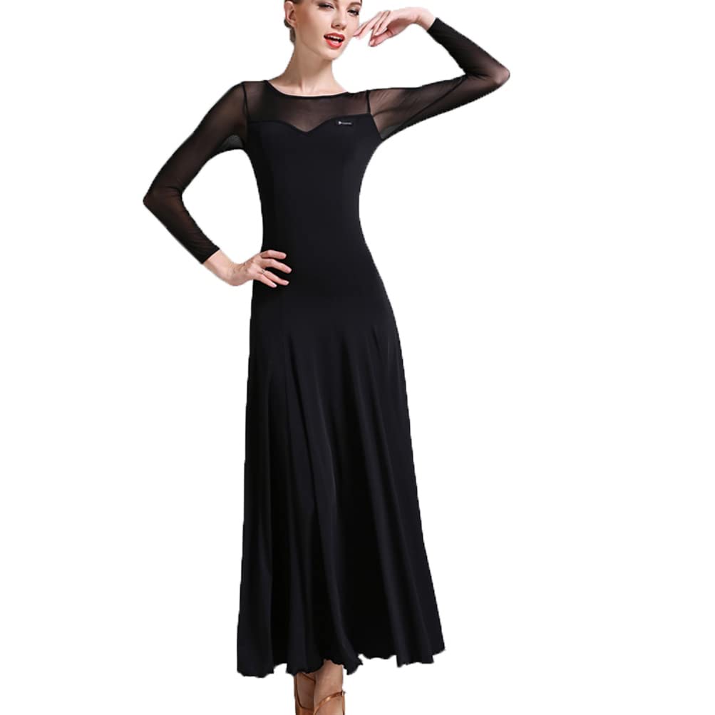 Lange Wettbewerb Kostüm Walzer Standard Tanz Kleider Modernes Tanzkleid Damen Kleider Festliches Abendkleider Vintage Ballkleid Schaukel