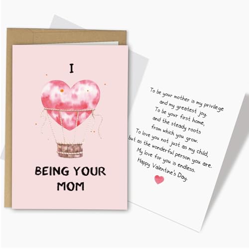 RYYike Lovable Valentine’s Day Card From Mom