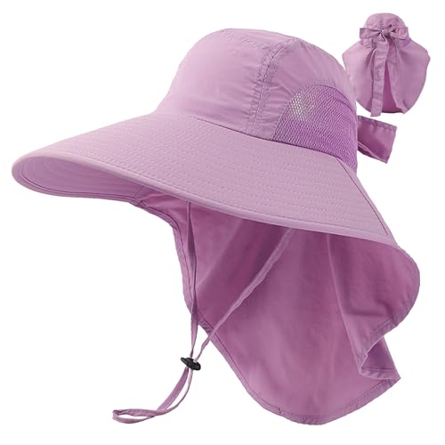 Sombrero solar para mujer con protección UV y orificio para coleta miniatura 1