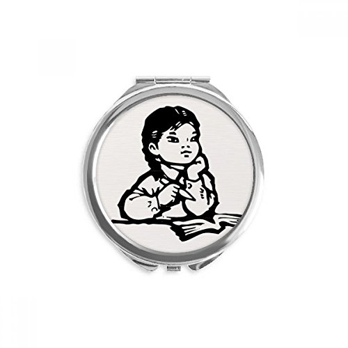 Miroir de poche fille portable pour corriger son maquillage partout