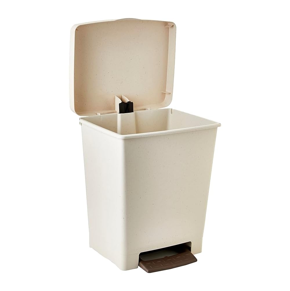 Tatay Cubo de Basura Cocina con Pedal Cubik 21L | Acabado Mate | Interior y Exterior | Para Bolsas de 20L a 30L | Plástico 100% Reciclado Libre de BPA | 33,5x30x39 cm, Ecohome — view 2