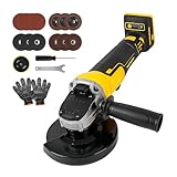 Akku-Winkelschleifer für Dewalt 18 V 20 V, 125 mm, 8500 U/min, bürstenlos, elektrisch, 3-Gang-Schleifer, Elektrowerkzeug für Holz, Kunststoff, Metall, Schneiden, Schleifen, Polieren (keine Batterie)