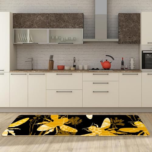 Tapis de cuisine en forme de silhouette de bourdons élégant - 3