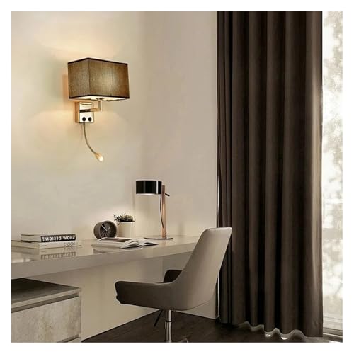 Foco LED luz de lectura y lámpara de pared E27 con interruptor 5