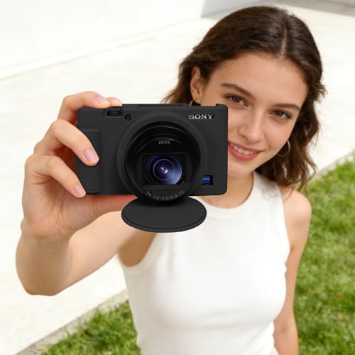 Funda de silicona para Sony RX100 III a VII color negro miniatura 7