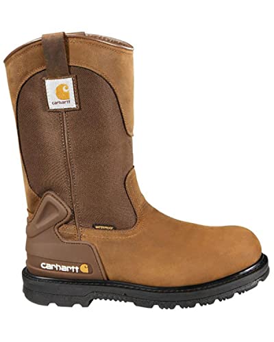 Carhartt Men's Heritage 11" Waterproof Steel Toe Wellington Pull-On Work Boot2