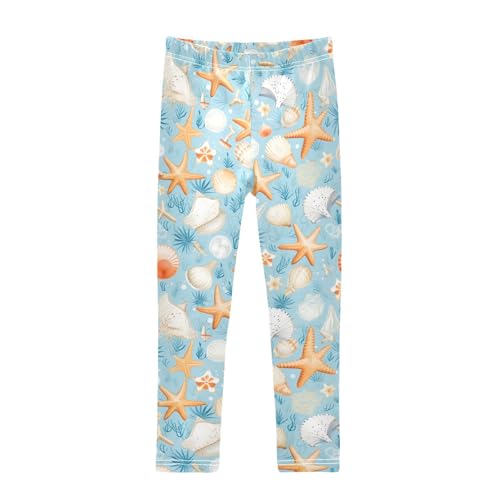 Girls' Leggings Starfish Shell Kids Yoga Tights Pants 1 Pack 20850480