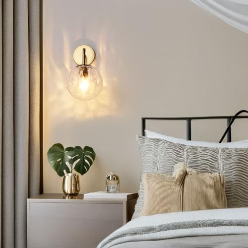 Luz de acento y aplique de pared con globo ámbar para pasillos oscuros 6