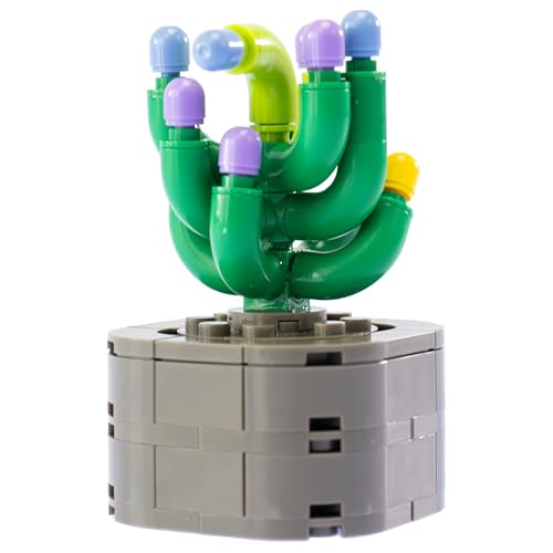 Nice Mattoncini - Exotic Plants - Ensemble de Construction en Blocs de la Plante Sanseveria Velvet - Code 78048