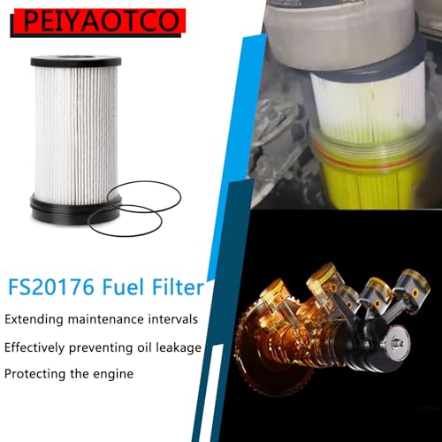FS20176 Fuel Filter Water Separator Element Fits for DD13 DD15 DD16 Diesel Engine Replaces OE# FS20176 R61709 DDER61709 PF46235 RAIR61709 Fits for Detroit 03-40538-009 Housing Pack Of 6 by PEIYAOTCO - Image 2