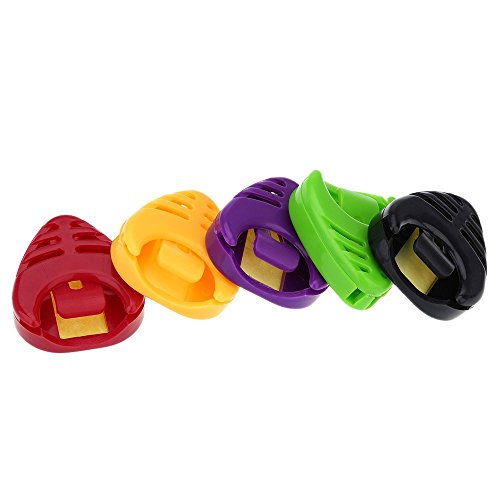 SHAPOKY Plactic Lot de 5 étuis pour médiators en de cœur - Les Beatles, Paul McCartney, John Lennon, RIngo Starr, George Harrison SHAPOKY Plactic Lot de 5 étuis pour médiators en de cœur – Image 4
