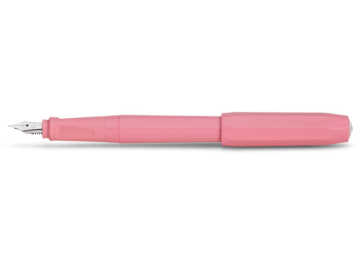 Kaweco Perkeo Stylo-Plume Débutant - All Clear Transparent, Plume Fine, Poignée Ergonomique