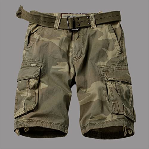 Short cargo style coréen militaire délavé ample T44 homme - 3