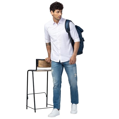 Image of Spykar Men's Rover Regular Fit Mid Rise Casual Jeans