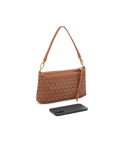 Image of HOBO Darcy Leather Convertible 3-in-1 Crossbody Bag with Removable & Adjustable Strap, Exterior Phone Slip Pocket