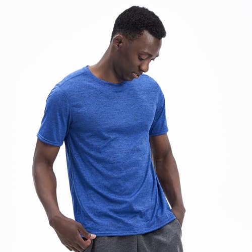 5 Pack Mens Workout T-Shirts Quick-Drying Athletic Short Sleeve Crew Neck Running Gym Tee Tops2