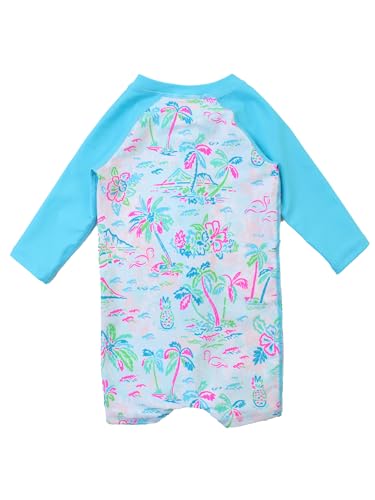 Image of RUGGEDBUTTS Baby /Toddler Boy Swimsuit, One Piece Zipper Rash Guard Sunsuit with UPF 50+ Sun Protection