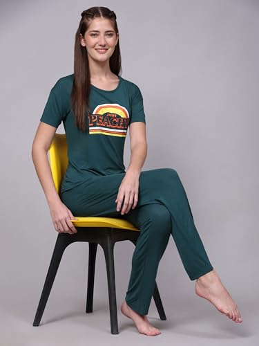 Image of B STORIES Women's Cotton Pyjama Set | Comfort and Relexed Nightsuit for Ladies