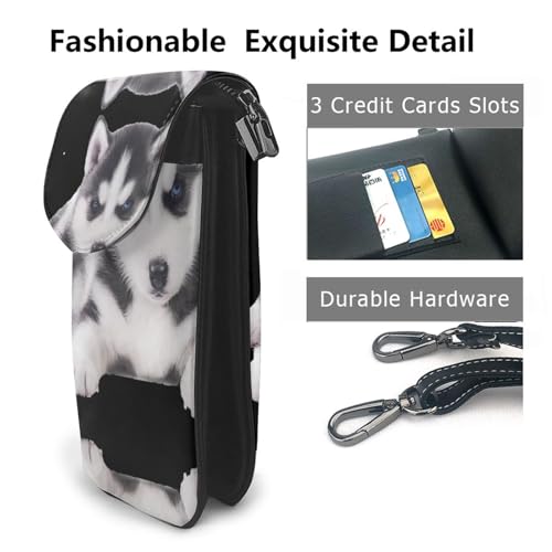 Sac à rabat en microfibre PU étanche et résistant pour smartphone - 3