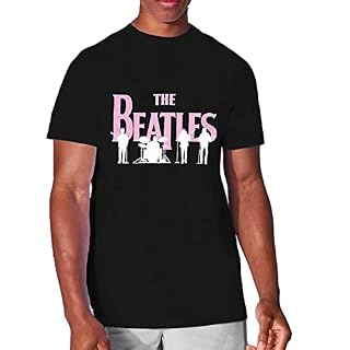 The Beatles T Shirt Band Silhouettes Logo Nouveau Officiel Homme Blanc - Les Beatles, Paul McCartney, John Lennon, RIngo Starr, George Harrison The Beatles T Shirt Band Silhouettes Logo Nouveau Officiel Homme Blanc – Image 3